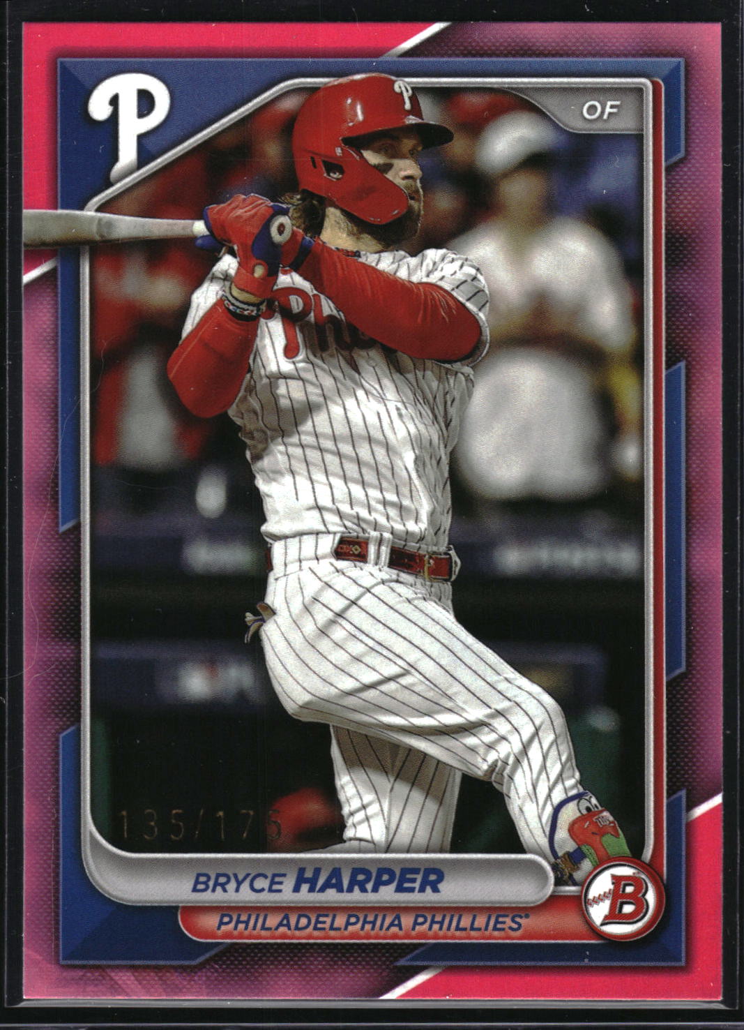 2024 Bowman #37 Bryce Harper Pink #/175