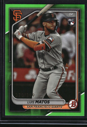 2024 Bowman #12 Luis Matos Neon Green #/399