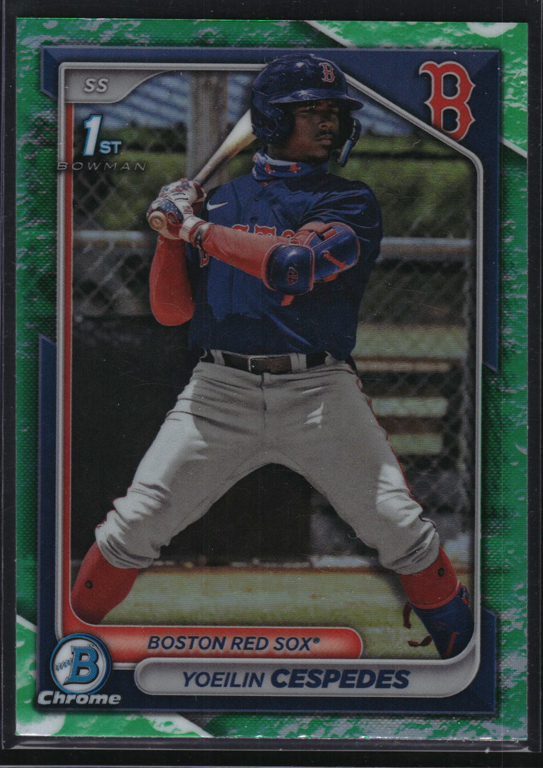 2024 Bowman #BCP-139 Yoeilin Cespedes Chrome Prospects Lunar Glow Refractor
