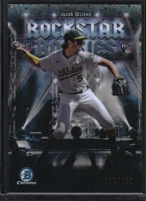 2025 Bowman #RR-16 Jacob Wilson Rockstar Rookies Mini Diamond Refractor #/150