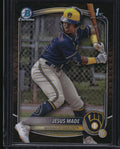 2025 Bowman #BCP-50 Jesus Made Chrome Prospects Reptilian Refractor