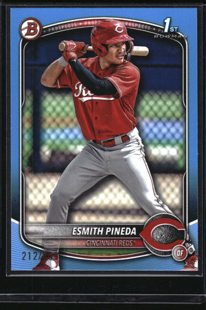 2025 Bowman #BP-37 Esmith Pineda Prospects Sky Blue #/499