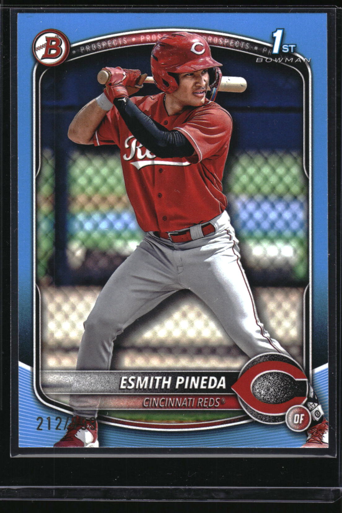 2025 Bowman #BP-37 Esmith Pineda Prospects Sky Blue #/499