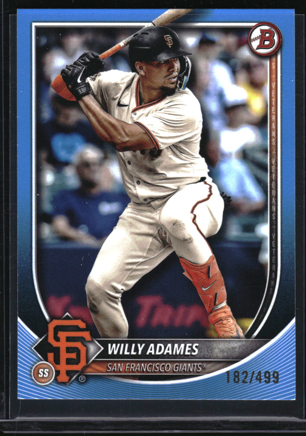 2025 Bowman #60 Willy Adames Sky Blue #/499