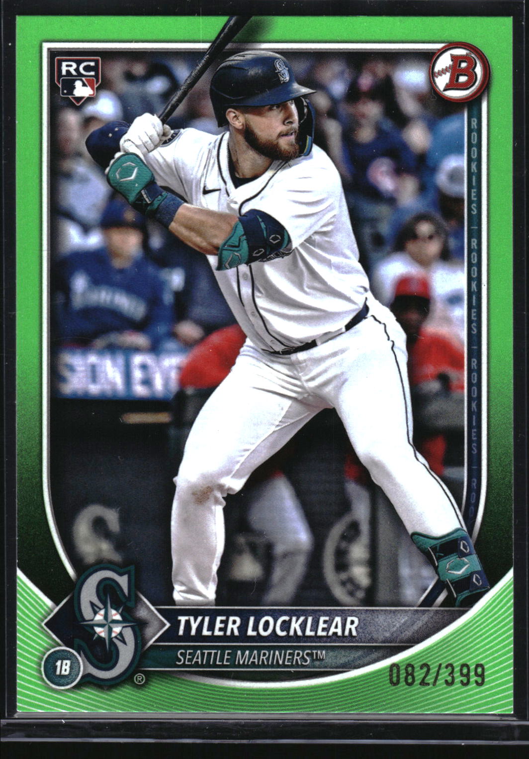 2025 Bowman #93 Tyler Locklear Neon Green #/399