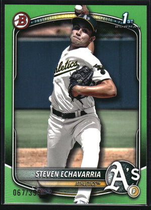 2025 Bowman #BP-73 Steven Echavarria Prospects Neon Green #/399