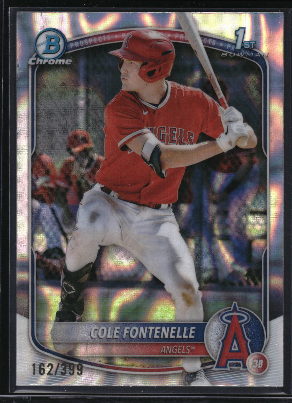 2025 Bowman #BCP-32 Cole Fontenelle Chrome Prospects Lava Refractor #/399