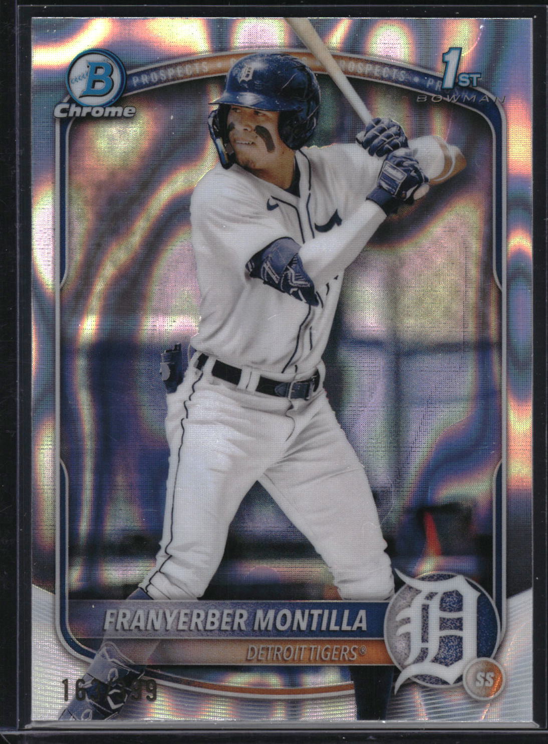 2025 Bowman #BCP-5 Franyerber Montilla Chrome Prospects Lava Refractor #/399