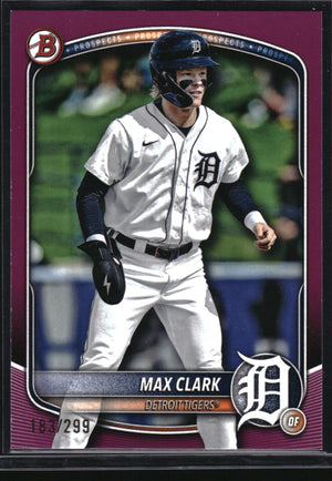 2025 Bowman #BP-24 Max Clark Prospects Fuchsia #/299
