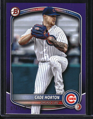 2025 Bowman #BP-10 Cade Horton Prospects Purple #/250