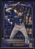 2025 Bowman #BCP-4 Asbel Gonzalez Chrome Purple Raywave Refractor #/250