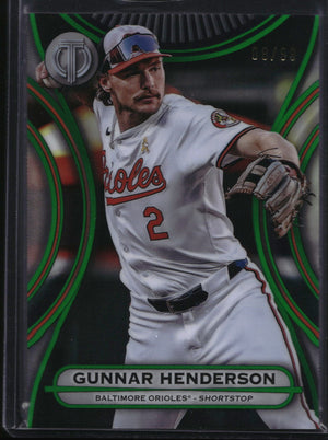 2025 Topps Tribute #79 Gunnar Henderson Green 9/99