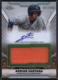 2025 Topps Pro Debut #PDJAR-AS Adrian Santana Pro Debut Jumbo Relic Auto /250