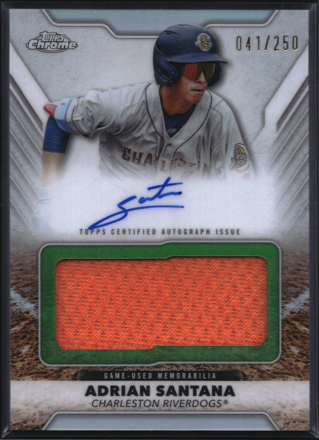 2025 Topps Pro Debut #PDJAR-AS Adrian Santana Pro Debut Jumbo Relic Auto /250
