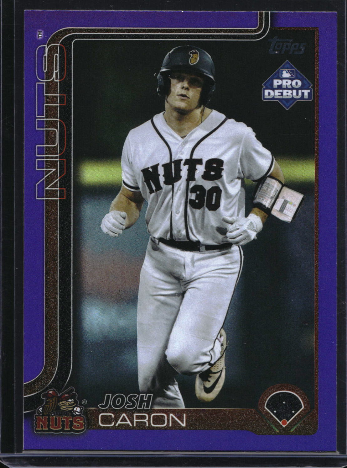 2025 Topps Pro Debut #PD-189 Josh Caron Purple Foil #/299