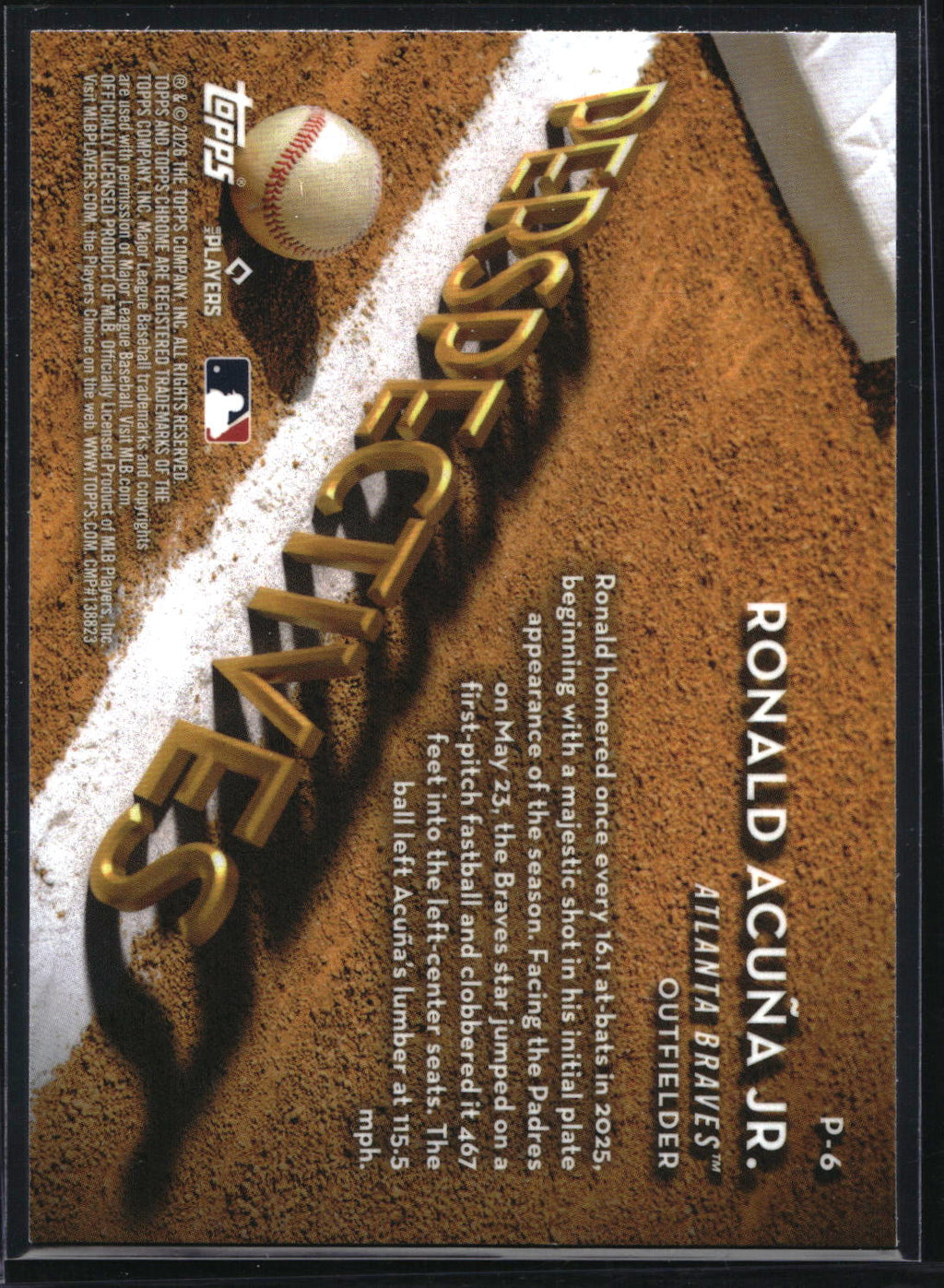 2026 Topps Chrome #P-6 Ronald Acuña Jr. Perspectives