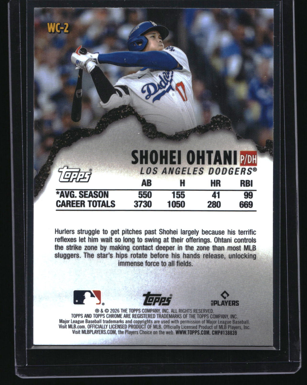 2026 Topps Chrome #WC-2 Shohei Ohtani Wrecking Crew