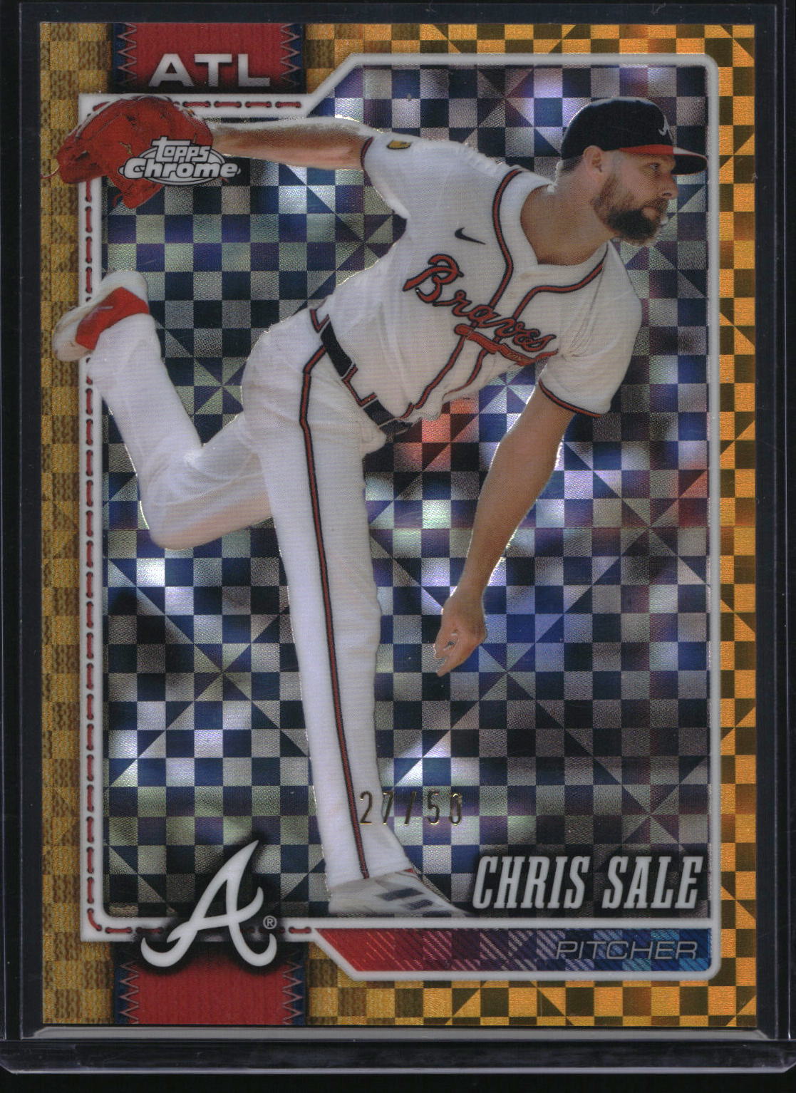 2026 Topps Chrome #296 Chris Sale Gold X-Fractors #/50