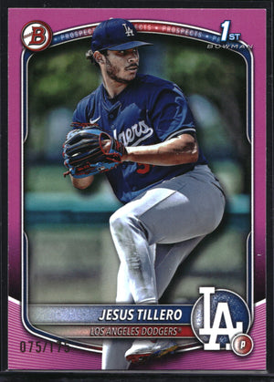 2025 Bowman #BP-117 Jesus Tillero Prospects Pink #/175