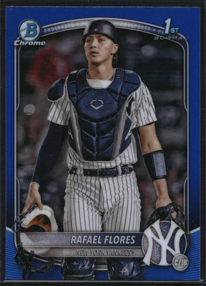 2025 Bowman #BCP-34 Rafael Flores Chrome Prospects Blue Refractor #/150