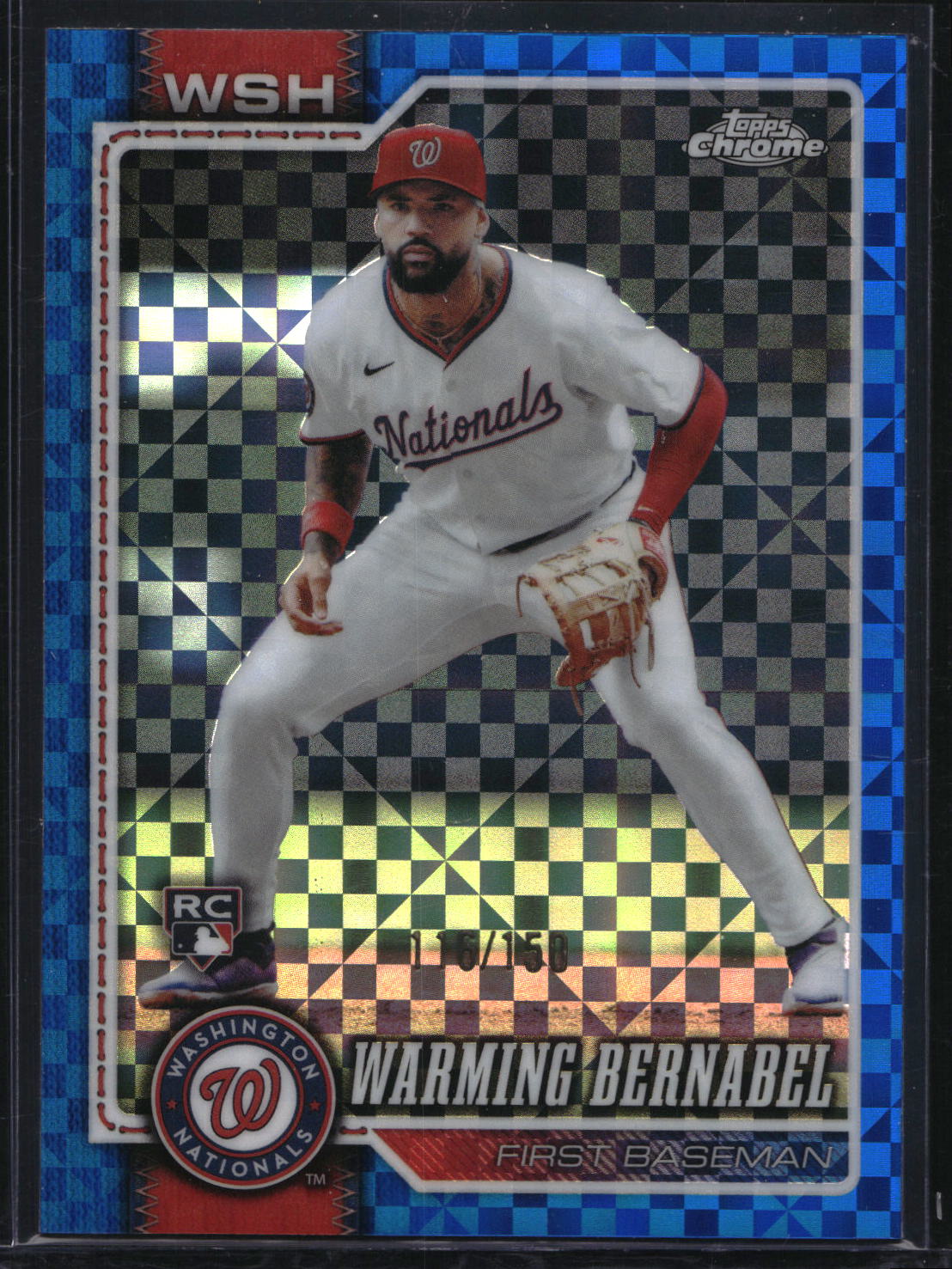 2026 Topps Chrome #247 Warming Bernabel Blue X-Fractors #/150