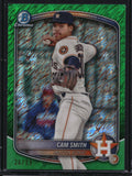 2025 Bowman #BCP-48 Cam Smith Chrome Prospects Green Shimmer Refractor 26/99