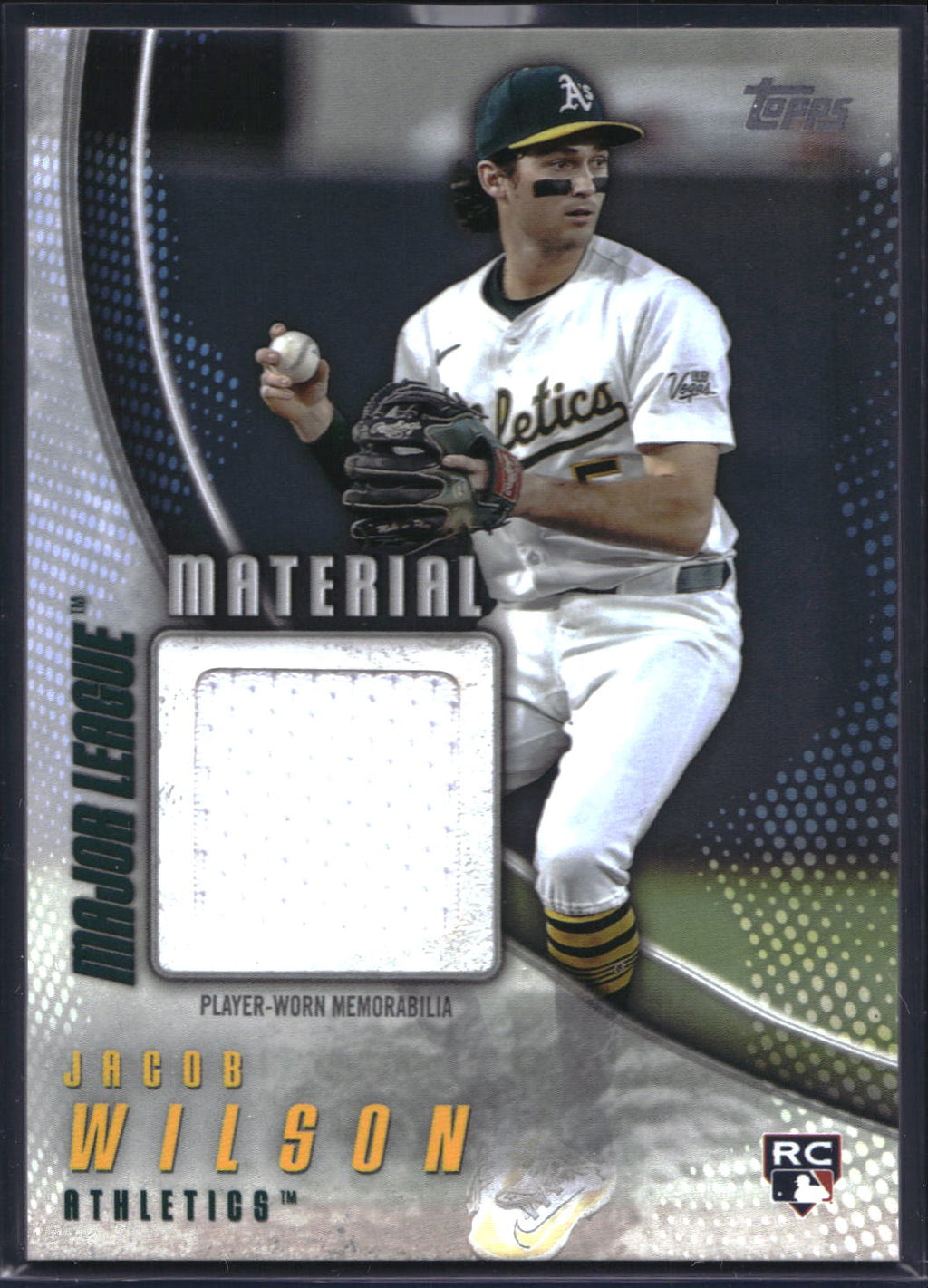 2025 Topps Update #MMU-JWI Jacob Wilson Major League Materials