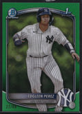 2025 Bowman #BCP-80 Edgleen Perez Chrome Prospects Green Refractor #/99