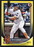 2025 Bowman #56 Pete Alonso Yellow #/75