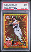 2023 Topps Chrome Radiating Rookies #RR10 Gunnar Henderson PSA 9