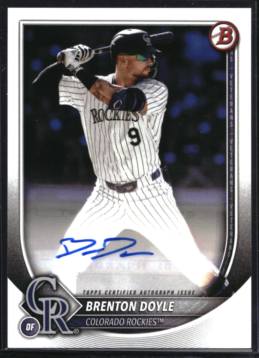 2025 Bowman #PRV-BD Brenton Doyle Rookies and Veterans Autographs