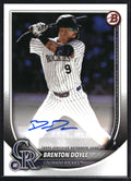 2025 Bowman #PRV-BD Brenton Doyle Rookies and Veterans Autographs