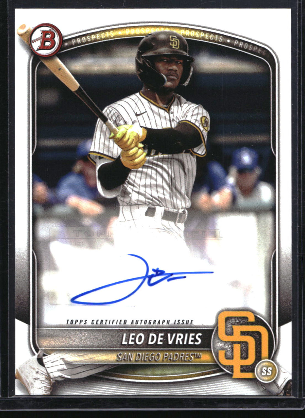 2025 Bowman #BPA-LD Leo De Vries Prospect Autographs