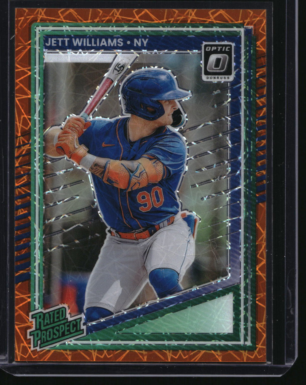 2025 Donruss #167 Jett Williams Optic Orange Velocity