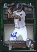 2025 Bowman CPA-VR Victor Rodrigues Chrome Auto Reptilian Green Refractor /99