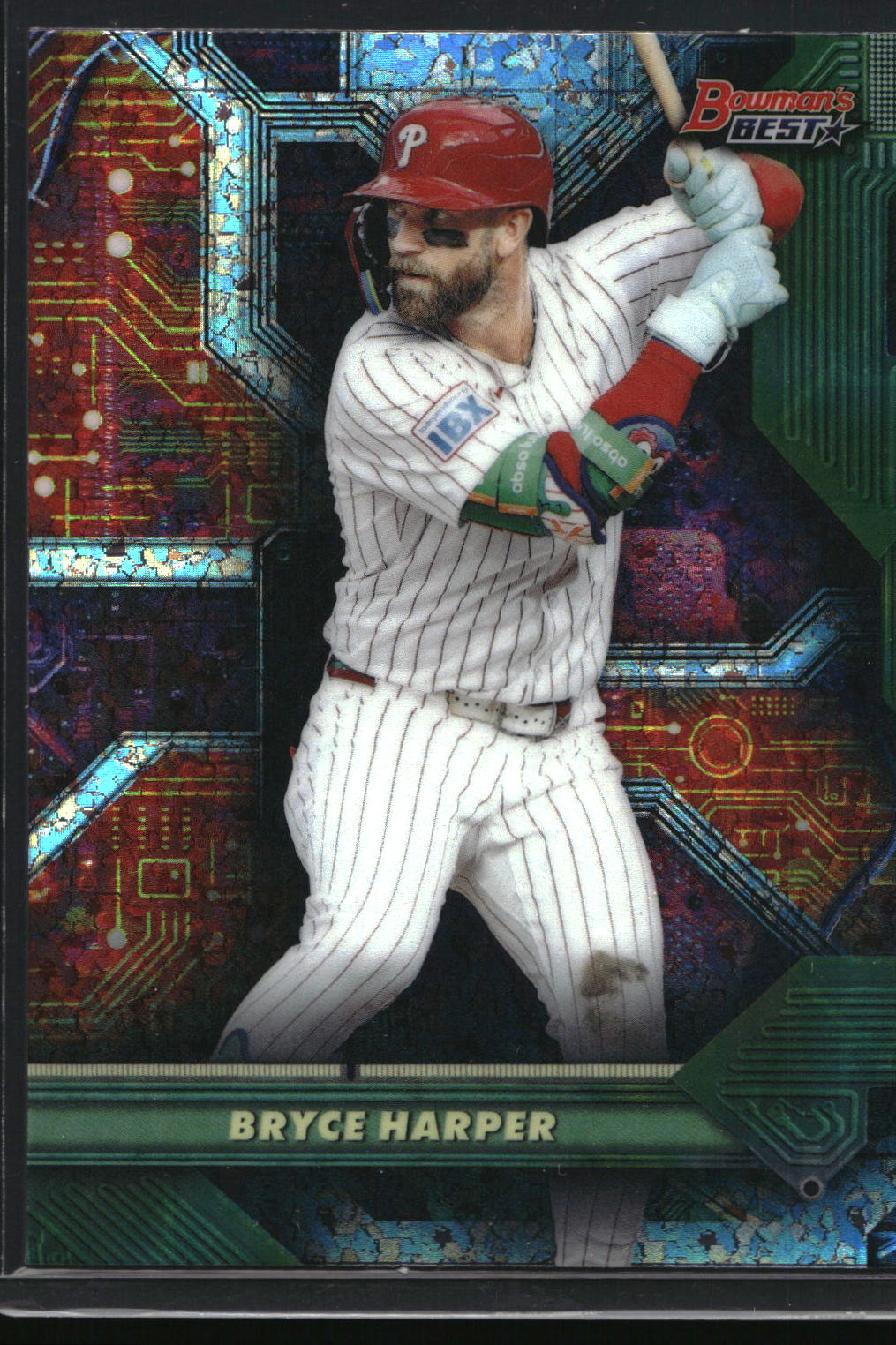 2025 Bowman's Best #C-2 Bryce Harper Circuitry Mini-Diamond Refractor