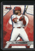 2025 Bowman's Best #56 Kyle Schwarber Wave Refractor