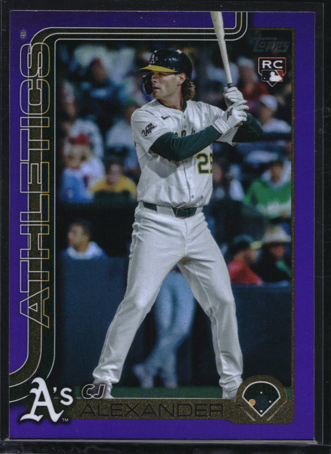 2025 Topps Update #US143 CJ Alexander Purple Rainbow Foil #/250