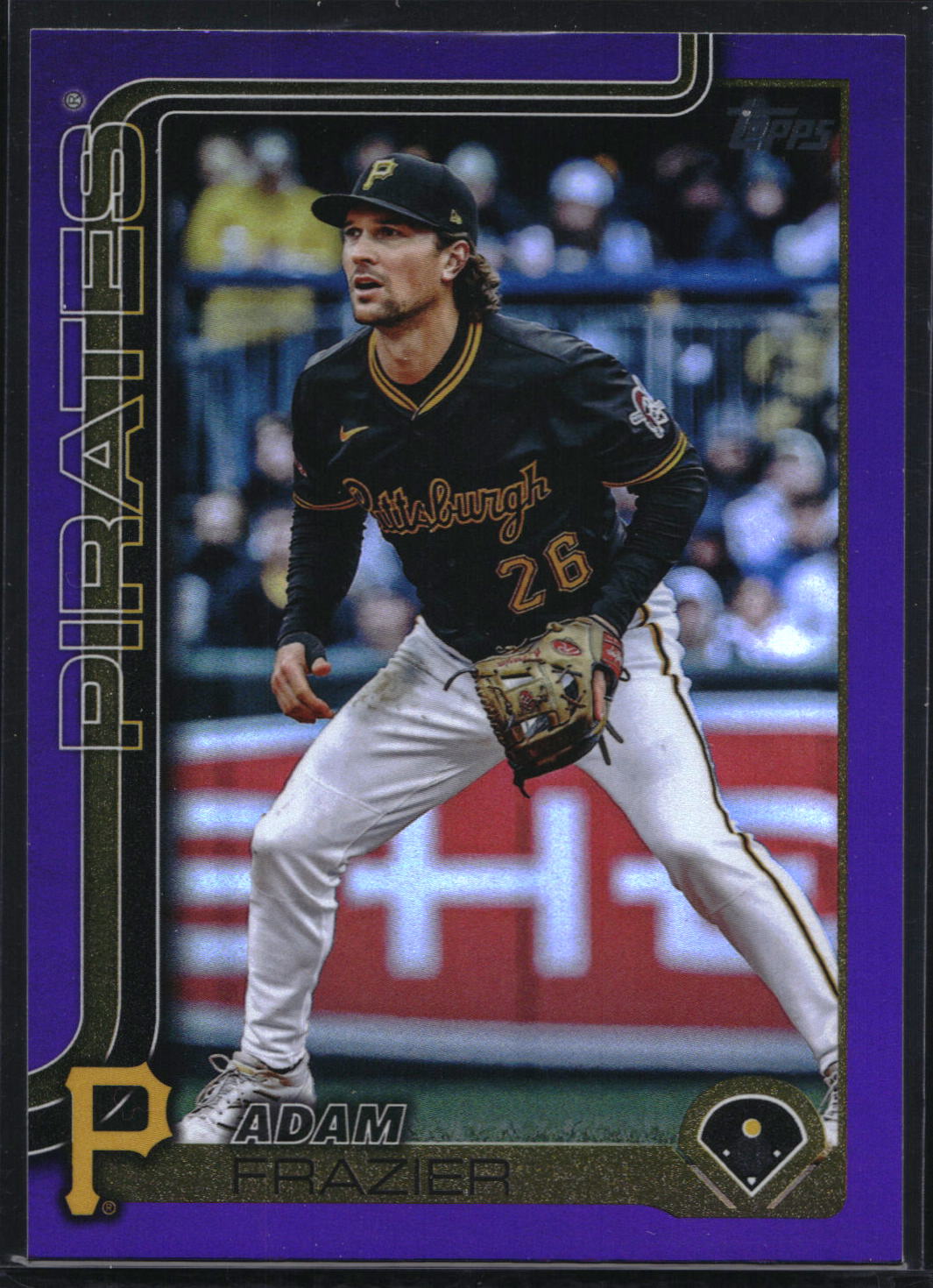 2025 Topps Update #US51 Adam Frazier Purple Rainbow Foil #/250