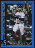 2025 Topps Update #US313 Miles Mastrobuoni Blue Rainbow Foil #/150