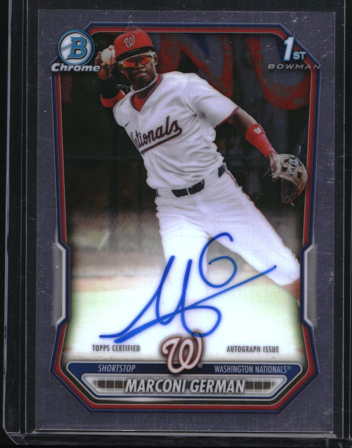 2026 Bowman #CPA-MG Marconi German Chrome Prospect Autographs