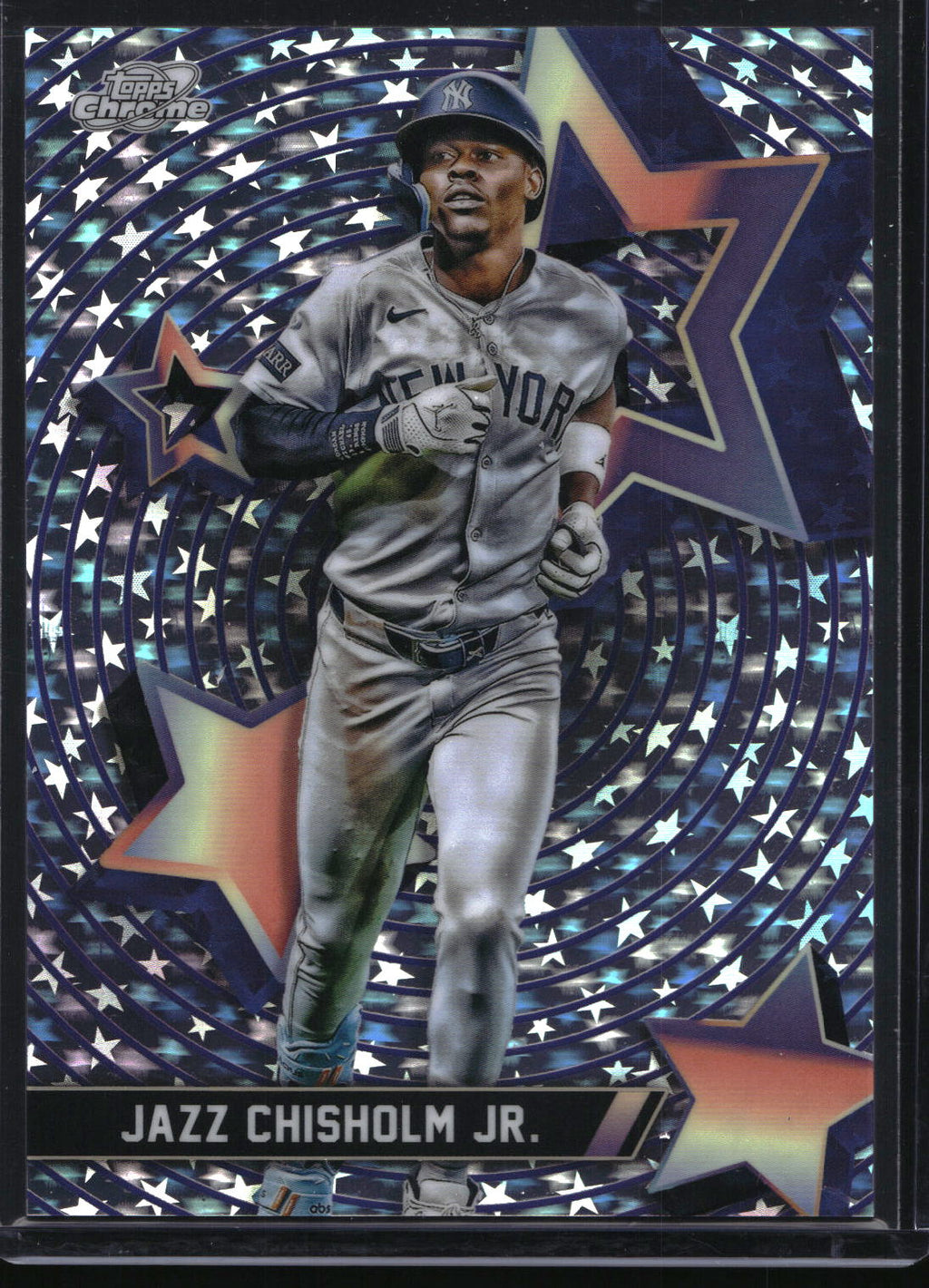 2025 Topps Chrome Cosmic #SF-30 Jazz Chisholm Jr. Starfractor