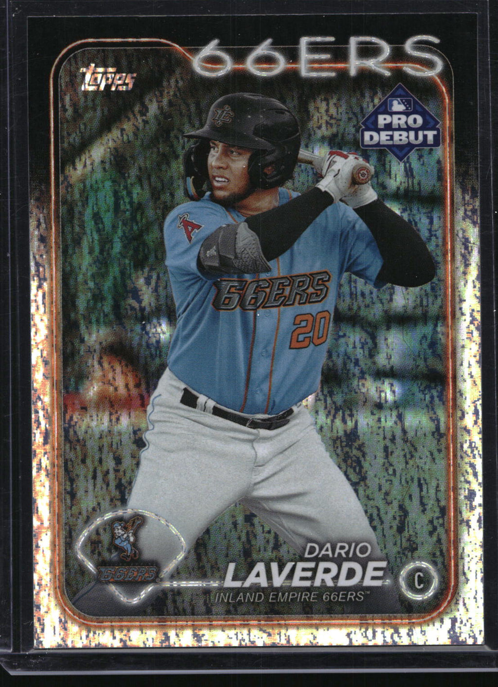 2024 Topps Pro Debut #PD-38 Dario Laverde Sparkle Foil #/175