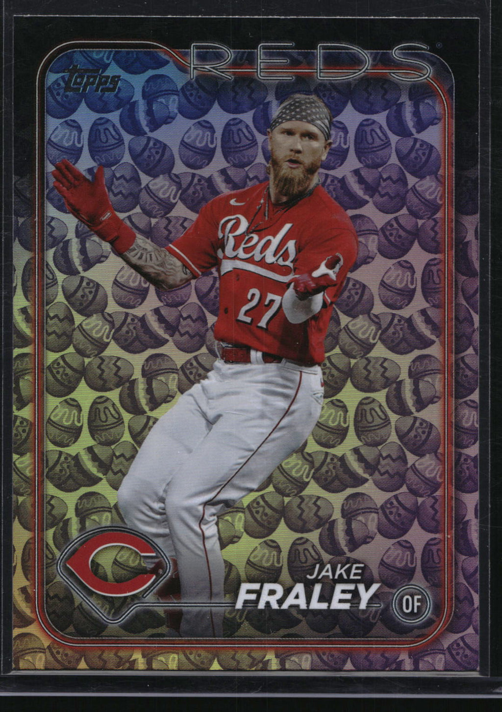 2024 Topps #261 Jake Fraley Holiday Eggs