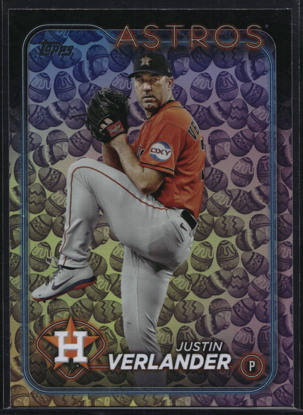 2024 Topps #62 Justin Verlander Holiday Eggs