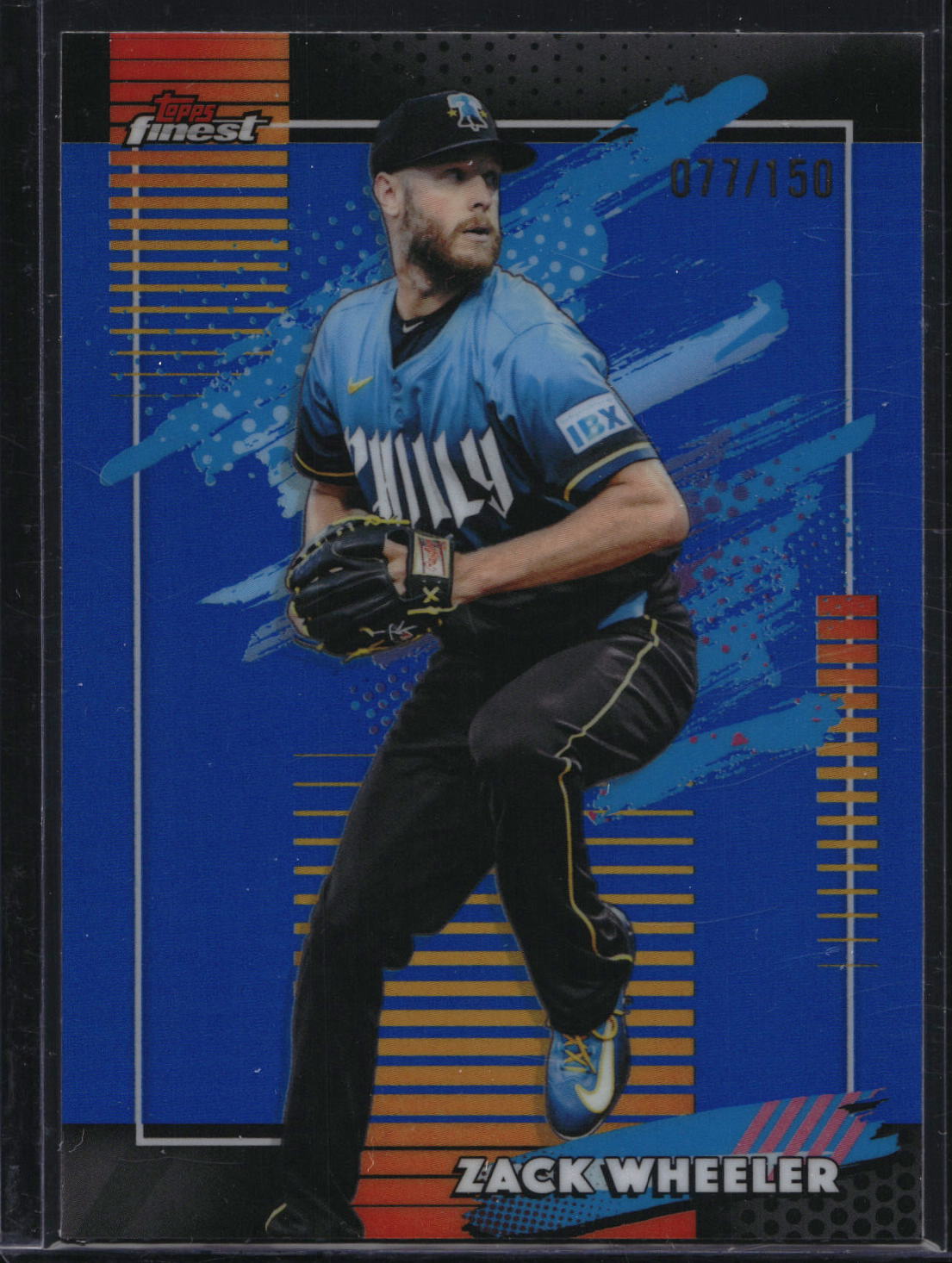 2026 Finest #160 Zack Wheeler Blue Refractor #/150