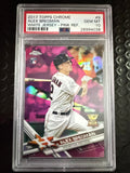 2017 Topps Chrome #9 Alex Bregman Pink Refractor PSA 10