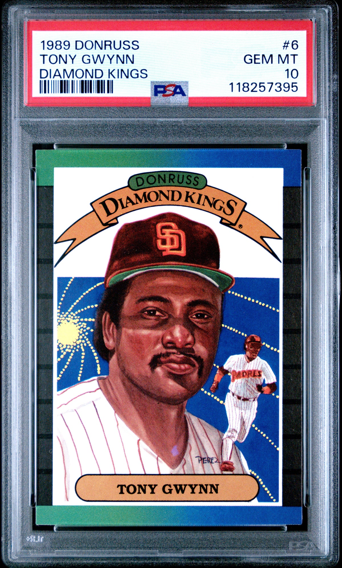 1989 Donruss #6 Tony Gwynn Diamond Kings PSA 10