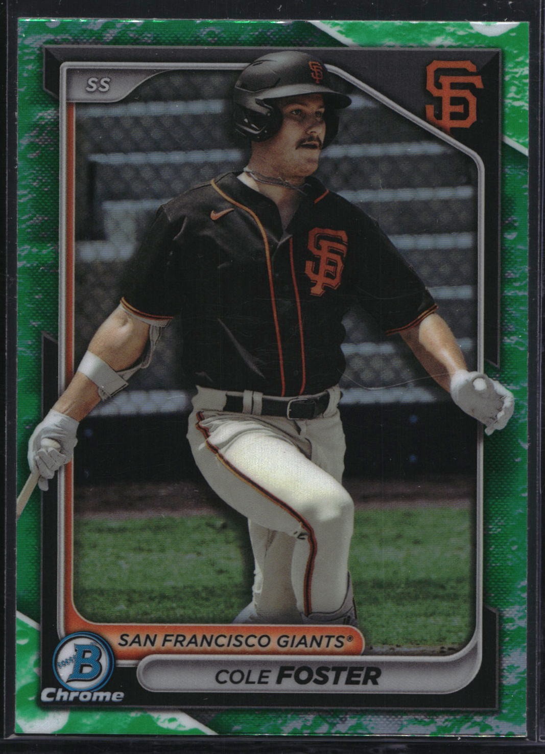 2024 Bowman #BCP-83 Cole Foster Chrome Prospects Lunar Glow Refractor