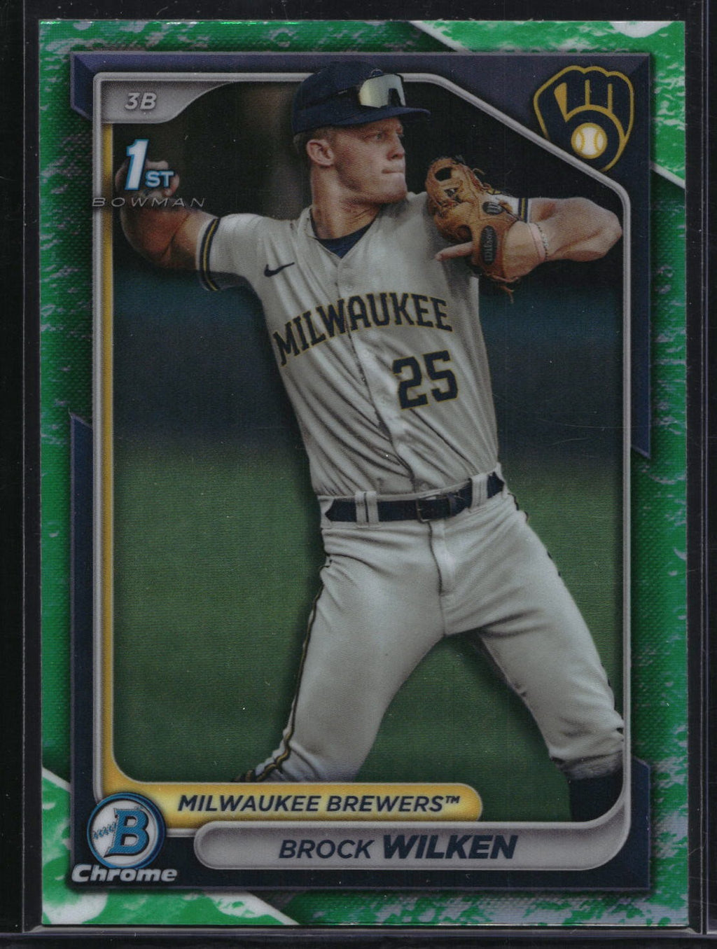 2024 Bowman #BCP-86 Brock Wilken Chrome Prospects Lunar Glow Refractor